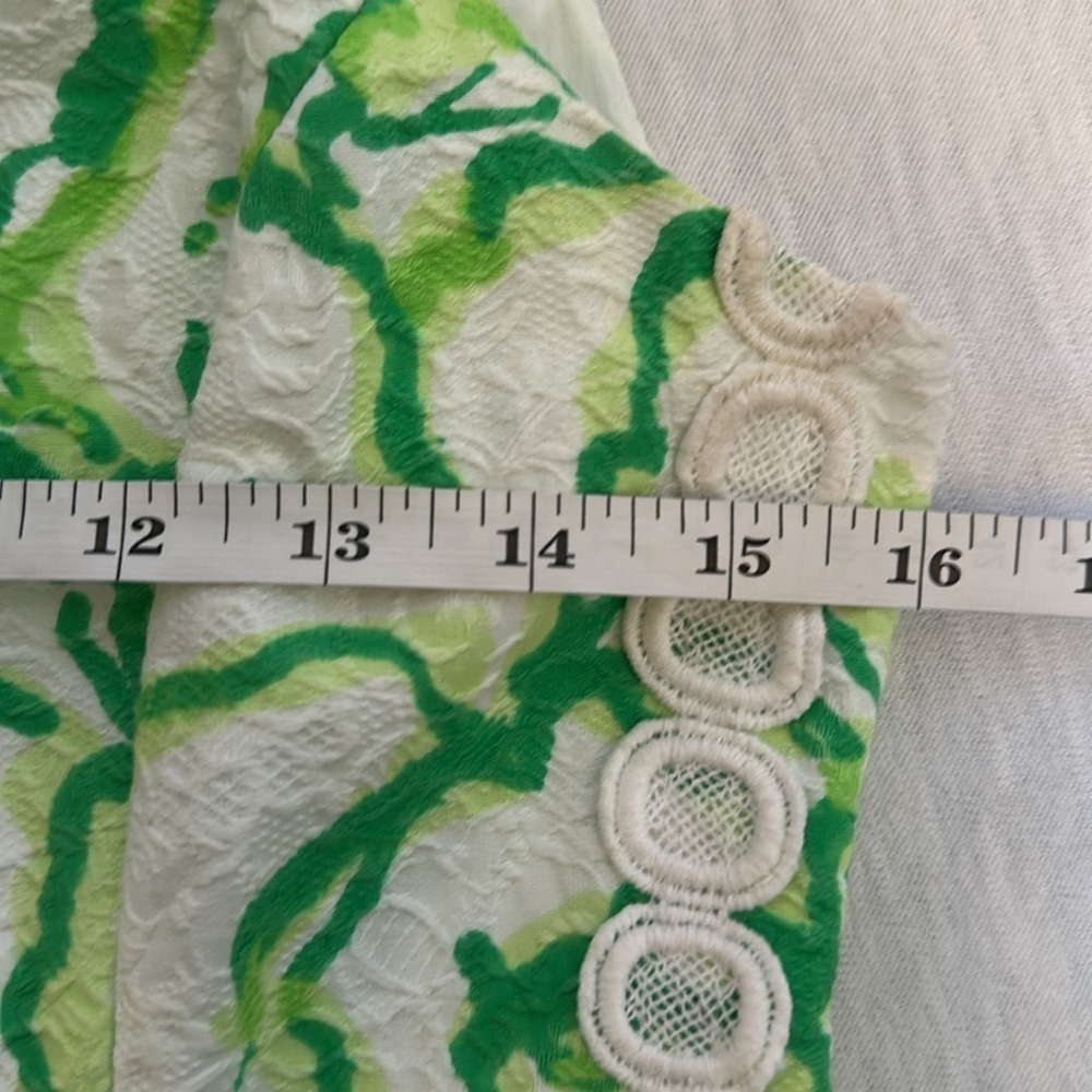 Vintage Lilly Pulitzer Mila Resort Heart Breaker Jacquard Lace Shift Mini Size 4 - Picture 9 of 16